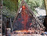 04 Kathmandu Valley Sankhu Vajrayogini Partway Up The Steps Is A Large Triangular Stone Worshipped As Bhairav 